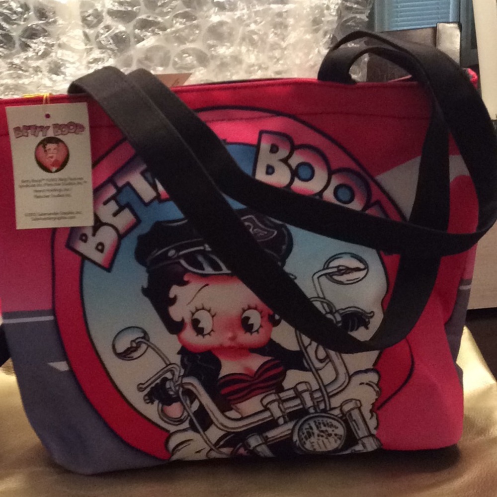Betty Boop Soft Bag and Makeup Purse 11”